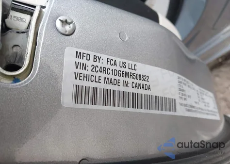 2021 Chrysler Voyager Lxi из США, поврежденный, VIN 2C4RC1DG6MR508822